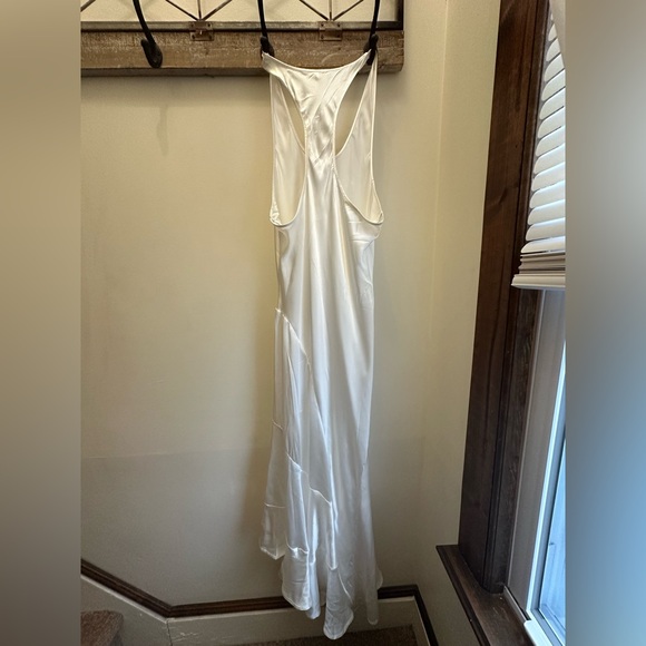 Anthropologie Seamed Silk Midi Dress L - Picture 11 of 13